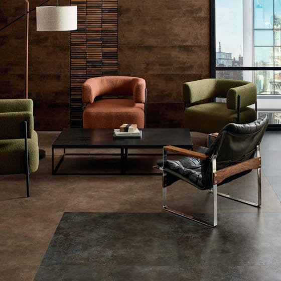 Office featuring Amtico Signature Black Burnished Metal and Russet Burnished Metal flooring