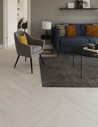 Vinyl Click Parquet flooring in Beachcomber Oak
