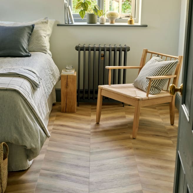 Buxton Oak in Chevron Pattern