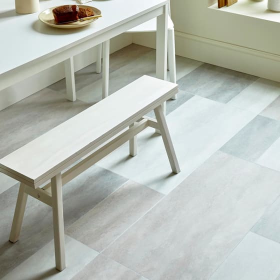 DC407 Frame Large creates a contemporary look to dining room floor