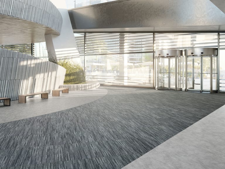 Amtico Entryway in office entrance hall