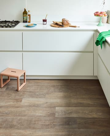 Amtico Granary Oak LVT in a kitchen