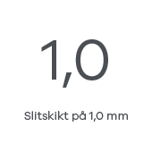 Slitskikt pä 1,0mm